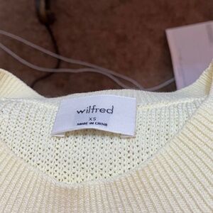 EUC! Yellow Wilfred Crevier Knit Yoke Top (XS)